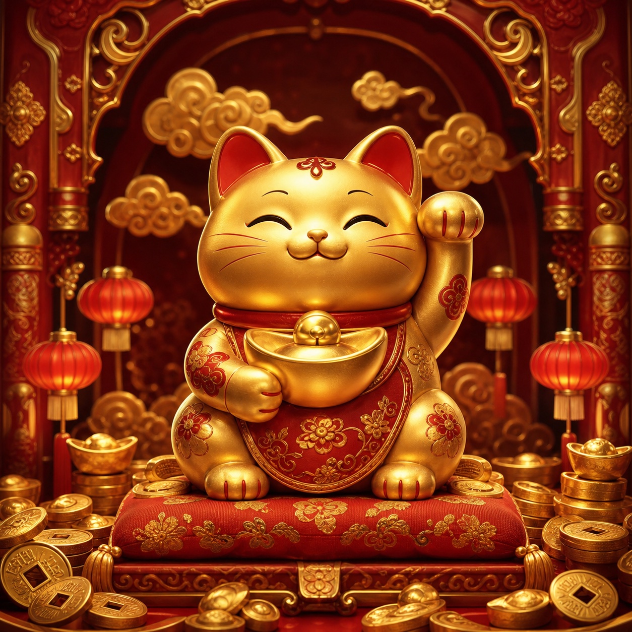 Golden lucky cat